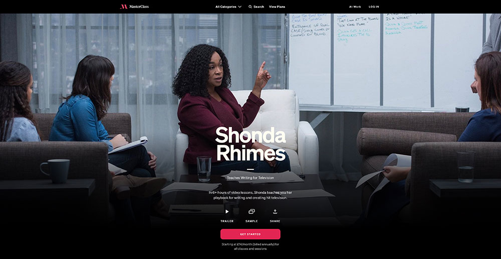 Shonda Rhimes dạy khóa học Viết cho Truyền hình